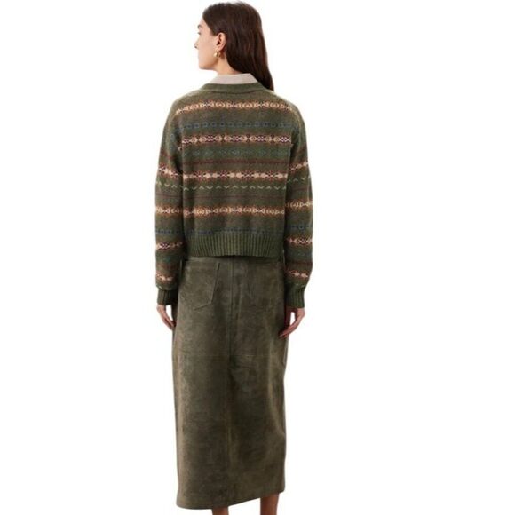 Polo Ralph Lauren Ladies Medium Frisle Button Front V Neck Cardigan Sweater - Picture 2 of 9